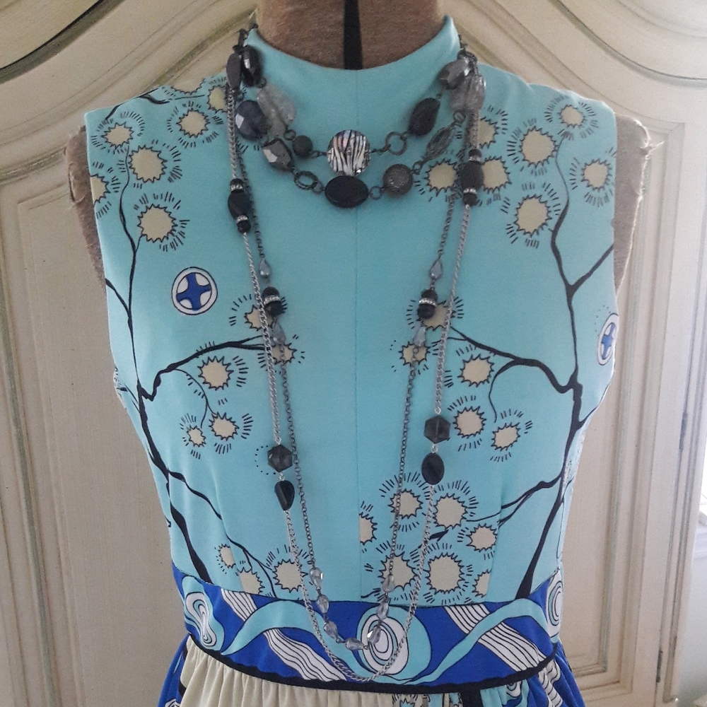 TWO VTG BOHO COSTUME JEWELRY NECKLACES!